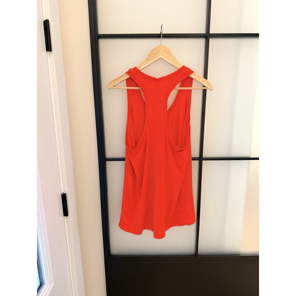 Athleta Momentum Seamless Tank Top Women's XL Poppy Red Orange Running Racerback - Picture 5 of 8